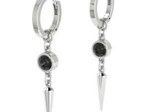 88 Earrings 3D Print Model