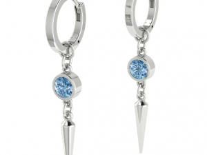 88 Earrings 3D Print Model