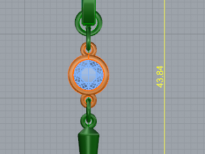 88 Earrings 3D Print Model