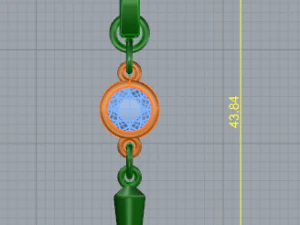 88 Earrings 3D Print Model