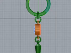 88 Earrings 3D Print Model