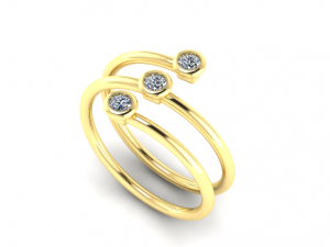 91 Beautiful female ring 3D Принт Модель