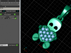 92 Pendant with a heart Model Cetak 3D