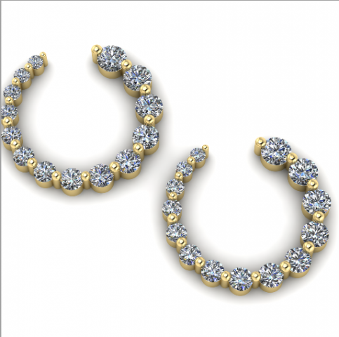 93 Earrings 3Dプリントモデル .c4d .max .obj .3ds .fbx .stl .blend 