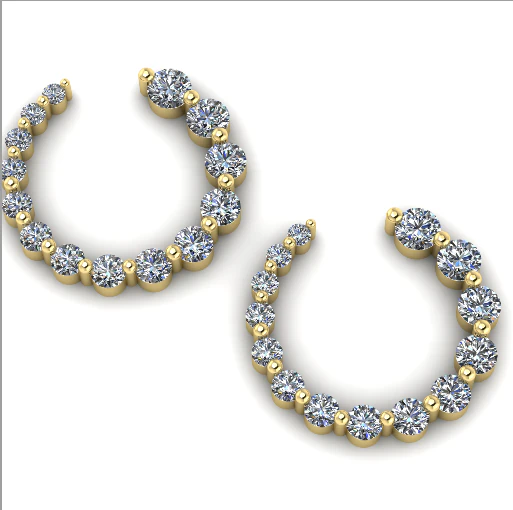 93 Earrings 3D Print Model .c4d .max .obj .3ds .fbx .stl .blend 