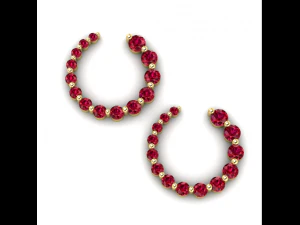 93 Earrings 3D Print Model