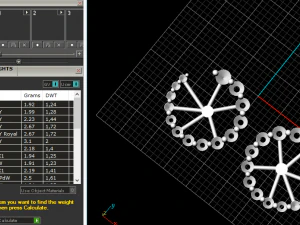 93 Earrings 3D Print Model