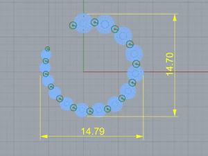 93 Earrings 3D Print Model