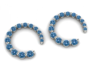 93 Earrings 3D Print Model