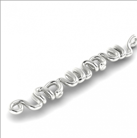 94 Pendant with the inscription MAMA 3D Принт Модель .c4d .max .obj .3ds .fbx .stl .blend 
