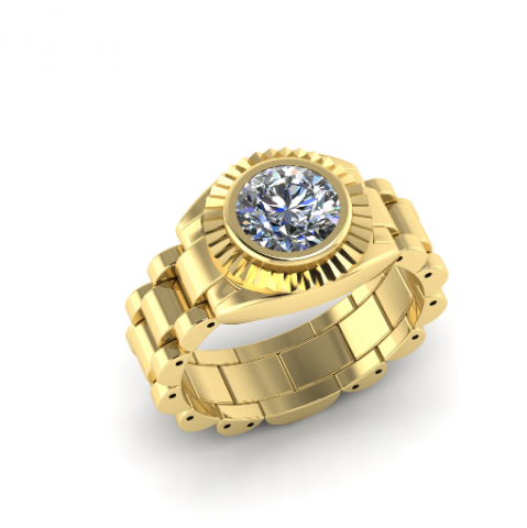 152 Ring for men 3D 打印模型 .c4d .max .obj .3ds .fbx .stl .blend 
