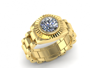 152 Ring for men 3D Print Model