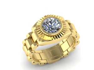 152 Erkek Yüzük 3D Baskı Modeli