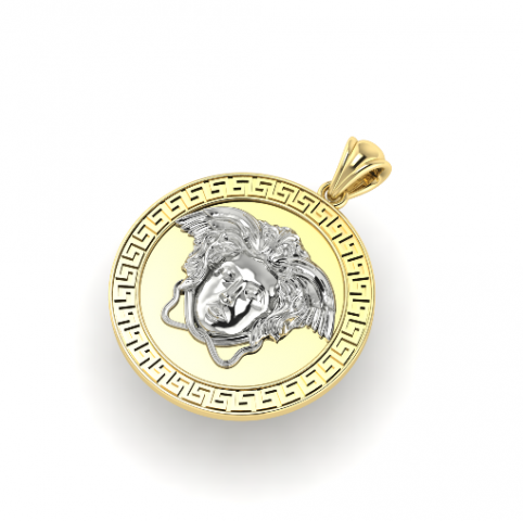 98 Pendant with face 3Dプリントモデル .c4d .max .obj .3ds .fbx .stl .blend 