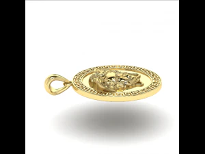 98 Pendant with face 3D Print Model
