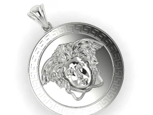 98 Pendant with face 3D Print Model