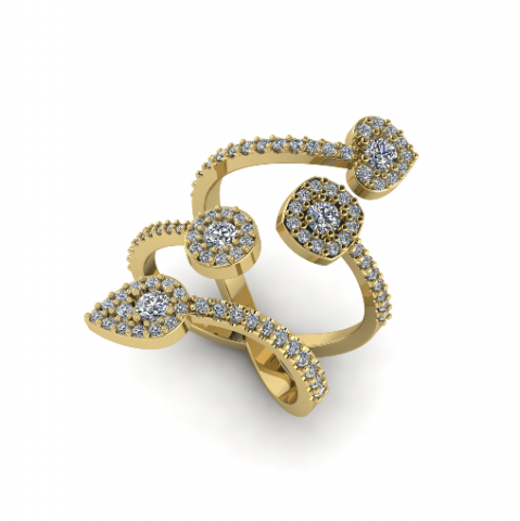 100 Ring for women Model do druku 3D .c4d .max .obj .3ds .fbx .stl .blend 