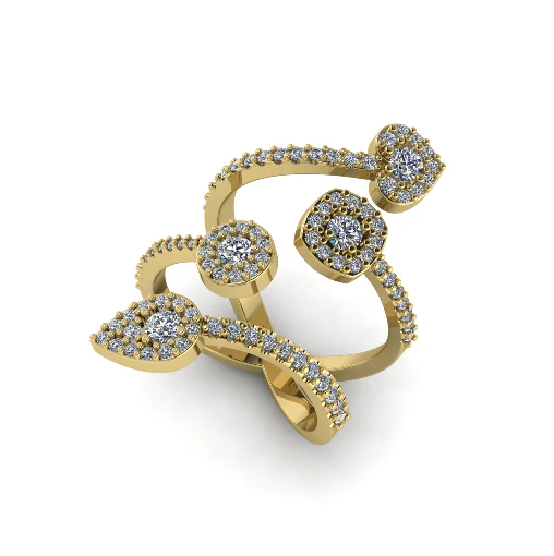 100 Ring for women 3D Print Model .c4d .max .obj .3ds .fbx .stl .blend 
