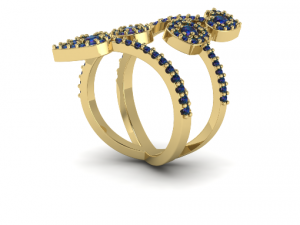 100 Ring for women Model do druku 3D