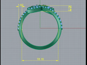 100 Ring for women 3D Print Model