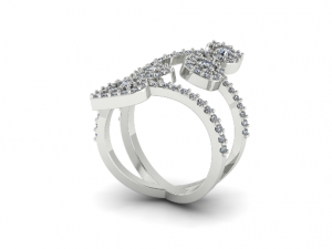 100 Ring for women Model do druku 3D