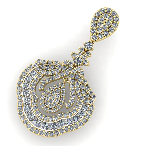 101 Beautiful female pendant 3D Print Model .c4d .max .obj .3ds .fbx .stl .blend 
