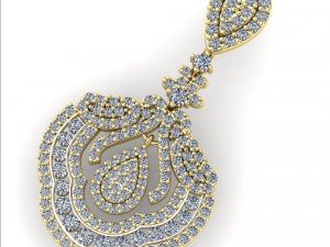 101 Beautiful female pendant 3D प्रिंट मॉडल