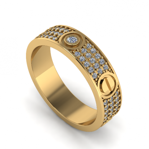 103 Ring 3D Принт Модель .c4d .max .obj .3ds .fbx .stl .blend 