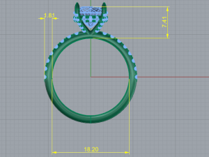 104 Ring for women Modello di stampa 3D