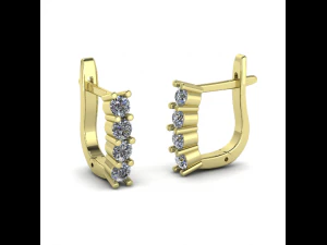 105 Earrings 3D Print Model