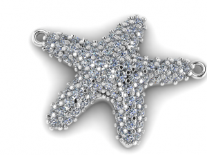 106 Pendant in the form of a starfish 3D-printmodel