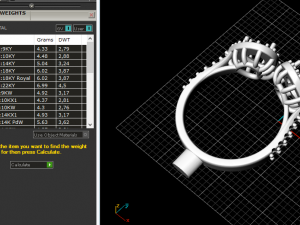 113 Ring with heart stone 3Dプリントモデル