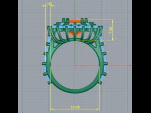 116 Female ring 3Dプリントモデル