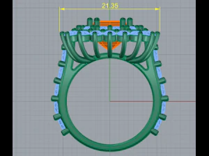 116 Female ring 3D Print Model