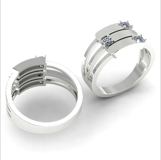 124 Beautiful ring 3D Print Model .c4d .max .obj .3ds .fbx .stl .blend