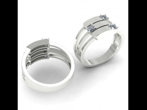 124 Beautiful ring 3D Print Model