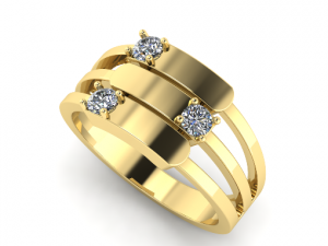 124 Beautiful ring 3D-printmodel