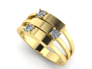 124 Beautiful ring 3D Print Model