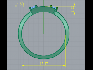 124 Beautiful ring 3D-printmodel