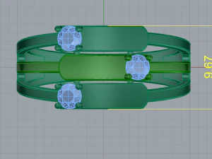124 Beautiful ring 3D Print Model
