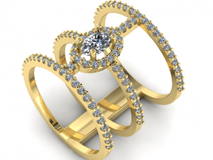 125 Womens beautiful ring 3D Print Model