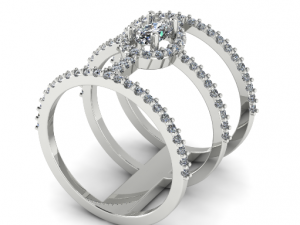 125 Womens beautiful ring 3D Baskı Modeli