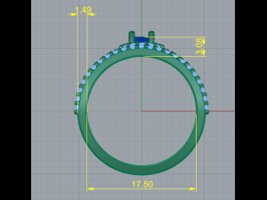 125 Womens beautiful ring 3D Baskı Modeli