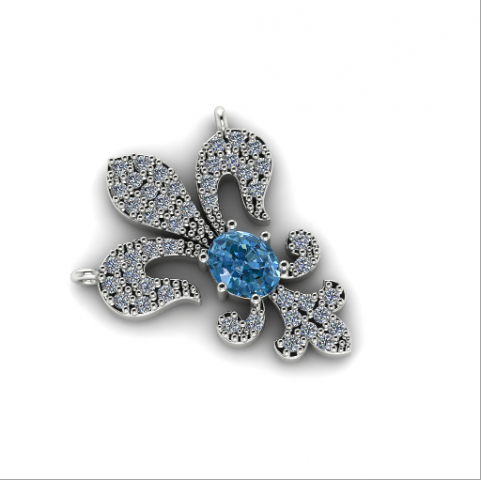 126 Pendant royal lily 3D प्रिंट मॉडल .c4d .max .obj .3ds .fbx .stl .blend 