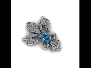 126 Pendant royal lily 3D Print Model
