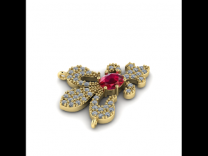 126 Pendant royal lily 3D प्रिंट मॉडल