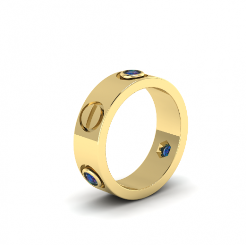 127 Ring Modello di stampa 3D .c4d .max .obj .3ds .fbx .stl .blend