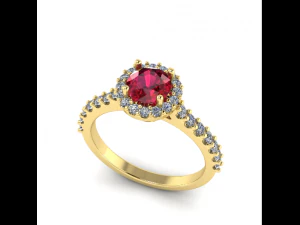 Anel de banda feminina 128 Modelo de Impressão 3D