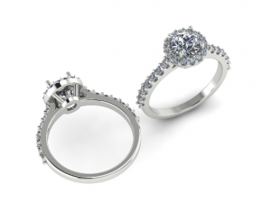 128 Women Band Ring Modèles 3D en vedette