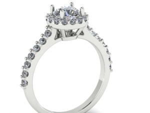 128 Women Band Ring Modèles 3D en vedette